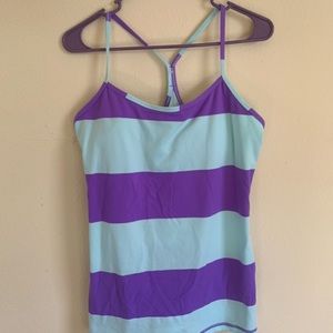 Blue and purple racer back lululemon tank top!